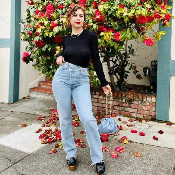 AGOLDE Criss cross straight leg jeans - Picture 1 of 7